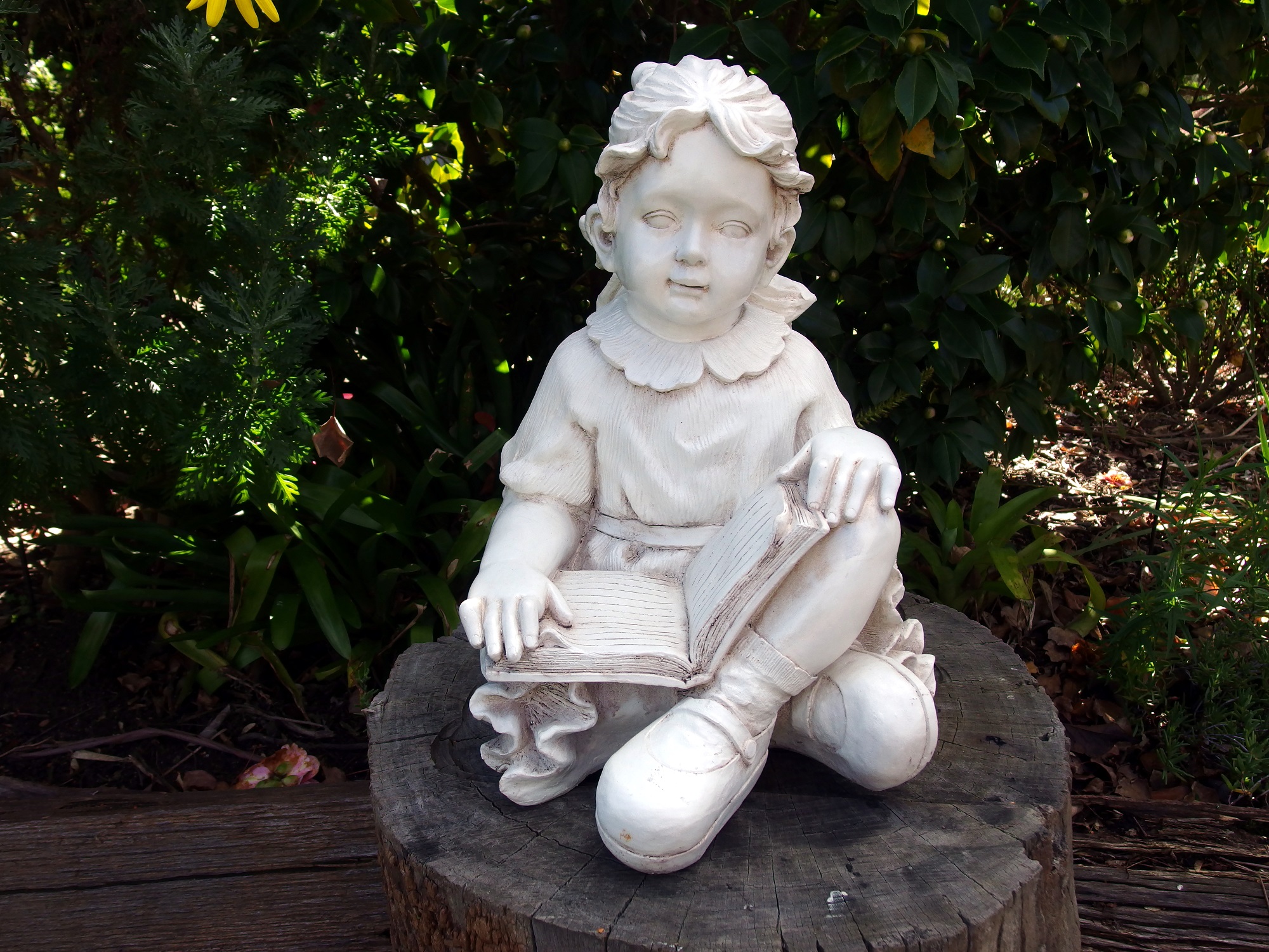 Girl reading Book Garden Statue Ornament 45 cm - Cam and Deb's Store