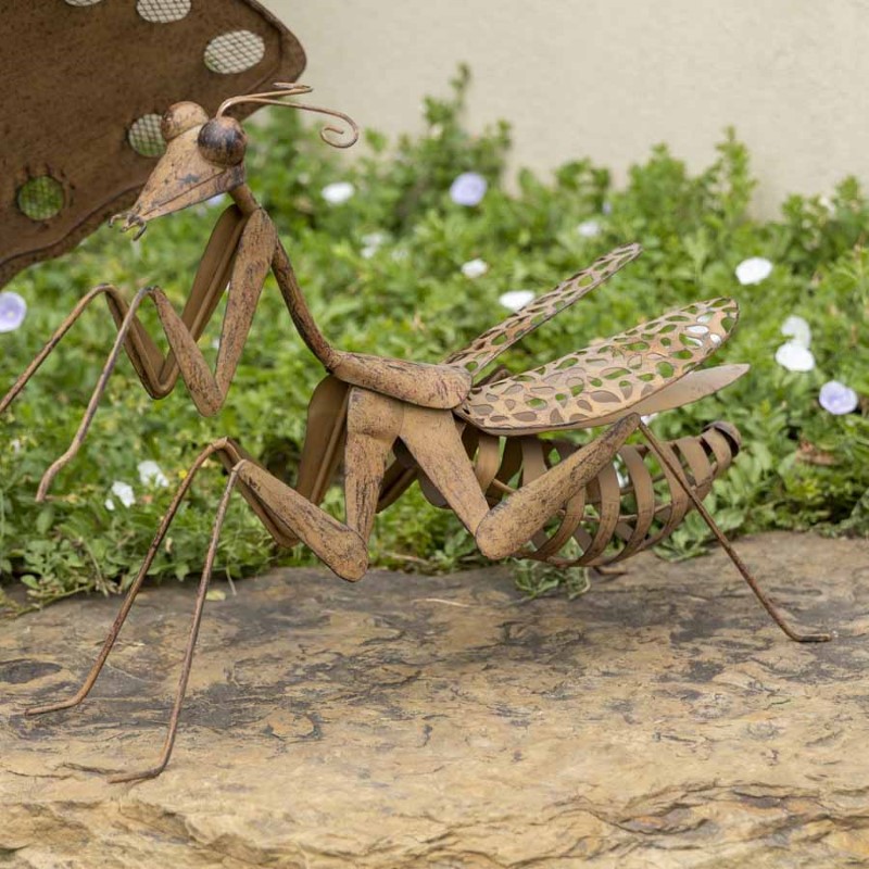 Metal Praying Mantis Garden Ornament Sculpture - Cam and Deb's Store